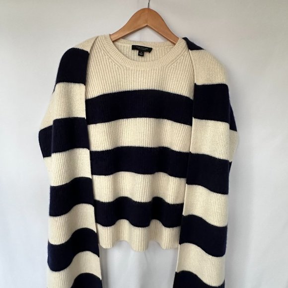 Ann Taylor 100% Cashmere Sweater w/Removable Scarf | Small - Picture 11 of 13